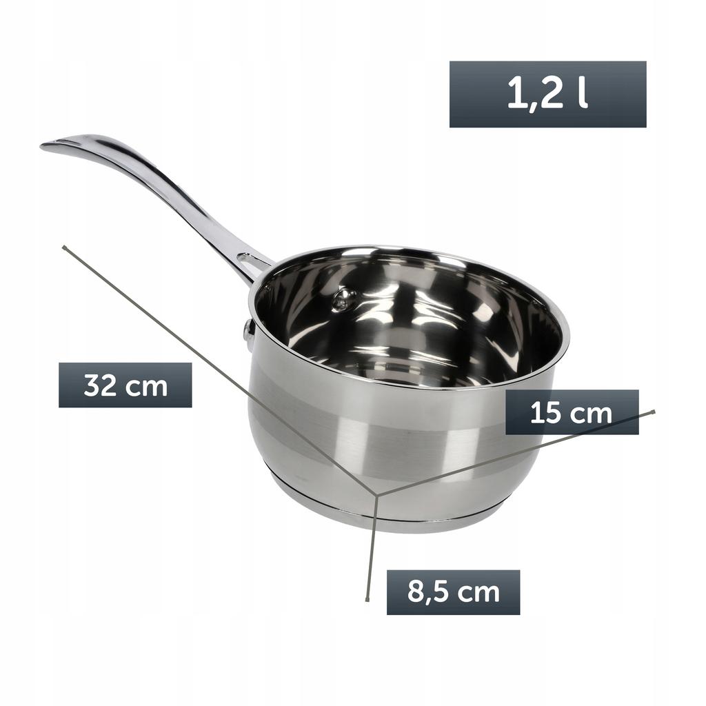 KADAX Pentolino Acciaio Pentola Con Manico