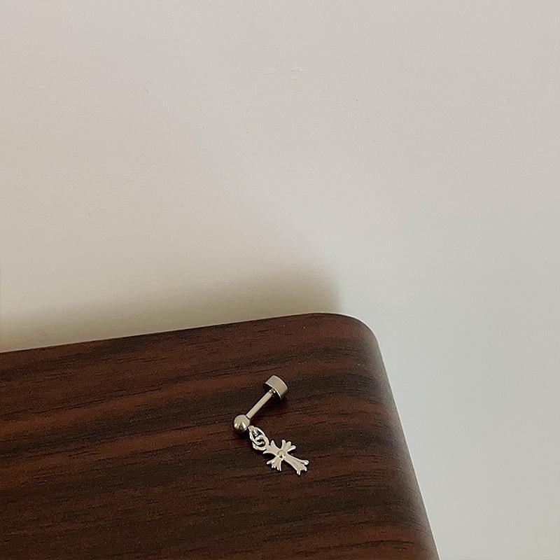 

Вишуканий і маленький цирконієвий хрест, гвинт, цвях для козелка вуха, жіночі прості, особистісні, модні, темпераментні, універсальні сережки-сережки