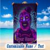 Beach Towel Custom Name Text, Quick Dry Large Towel For Beach HomeTerrifier Art the Clown