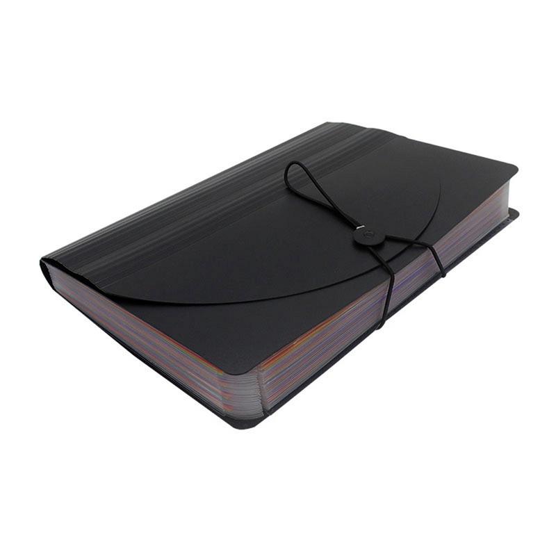 12 Pockets Accordian File Folder Expanding File Organizer Filing Box Portable Colorful Paper/Bill/Receipt/Document Holder