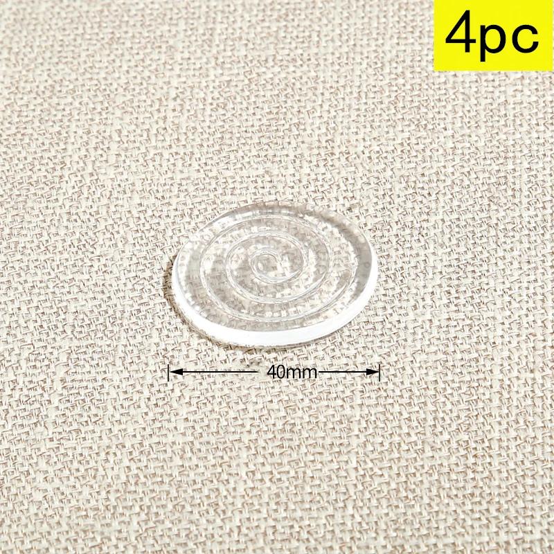 Anti Slip 4Pc Transparent Silicone Furniture Foot Mat Table Sofa Foot PU Adhesive Patch Anti-collision Bed Leg Mute Non-slip Mat