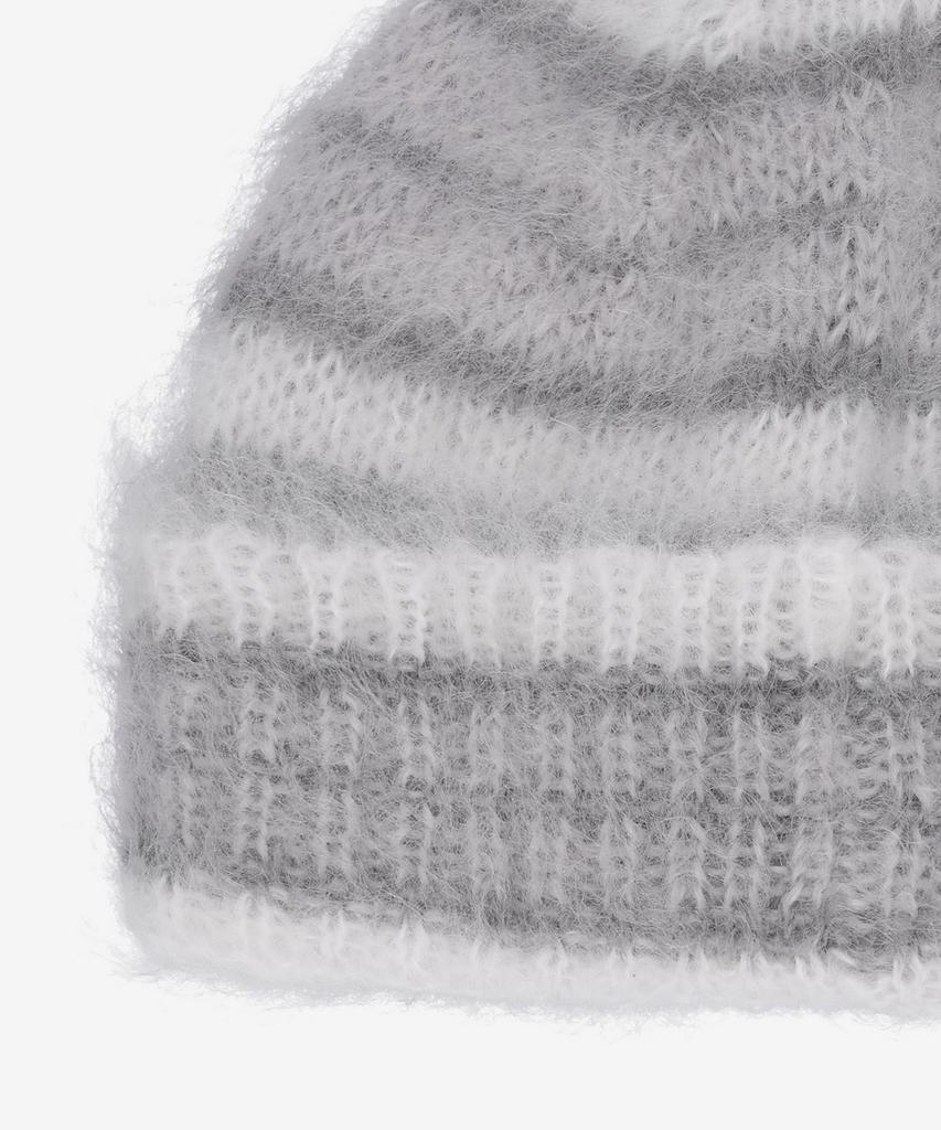 MARNI Mohair Stripe Beanie - Lily White / Clzc0153Q0Ufu174V2W01