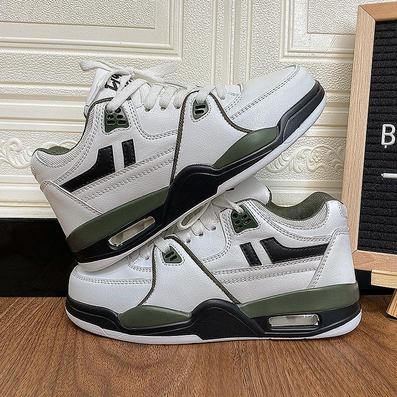 New lightweight casual basketball shoes ins super fire air cushion couple running shoes shock-absorbing platform sports shoes