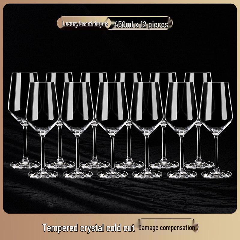 ZISIZ European Style Handmade Glass Red Wine Set