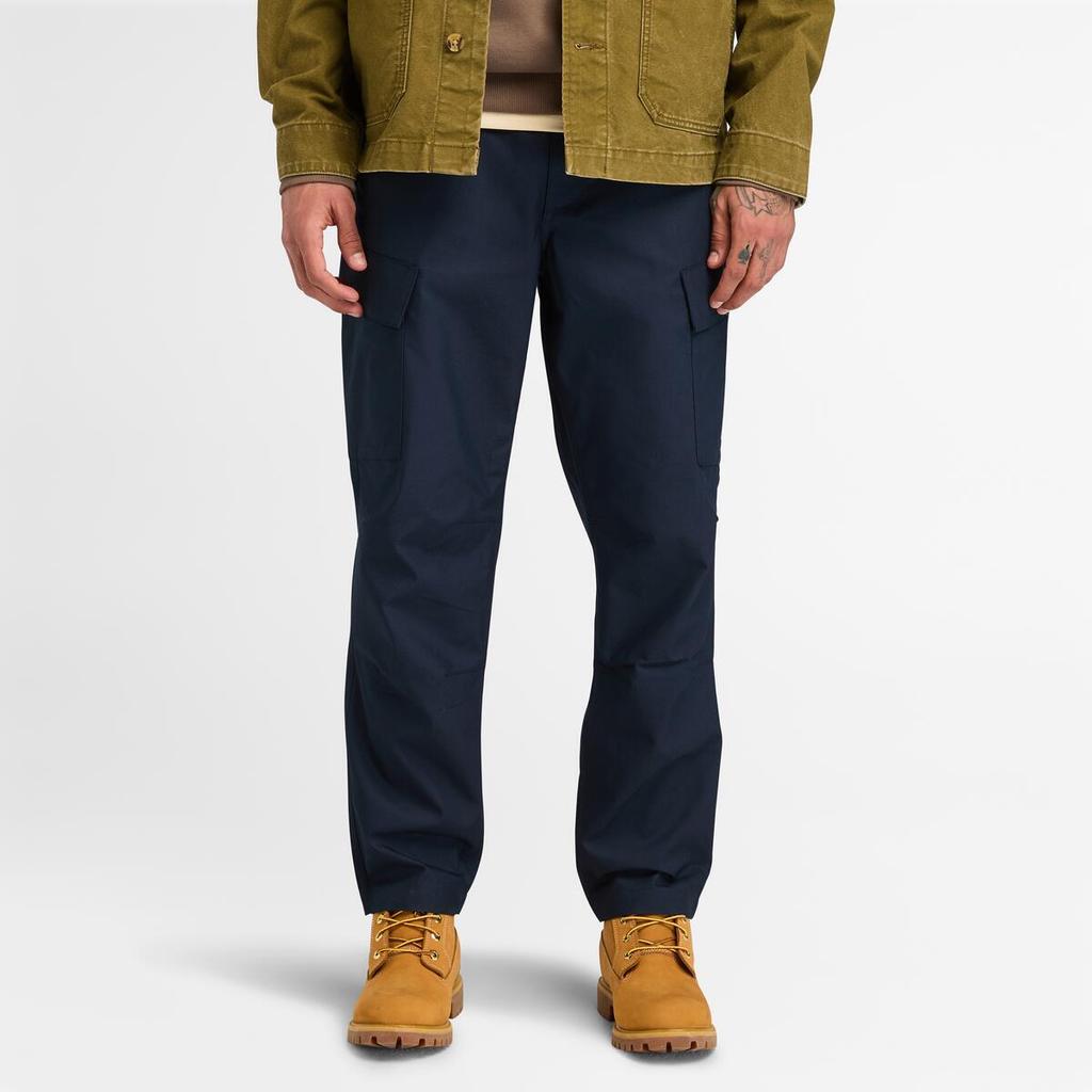 Timberland Sports Lifestyle Series Casual Breathable Solid Color Straight Leg Multi Pocket Outdoor Work Pants Men Pants Navy-Blue A6Y8A-433