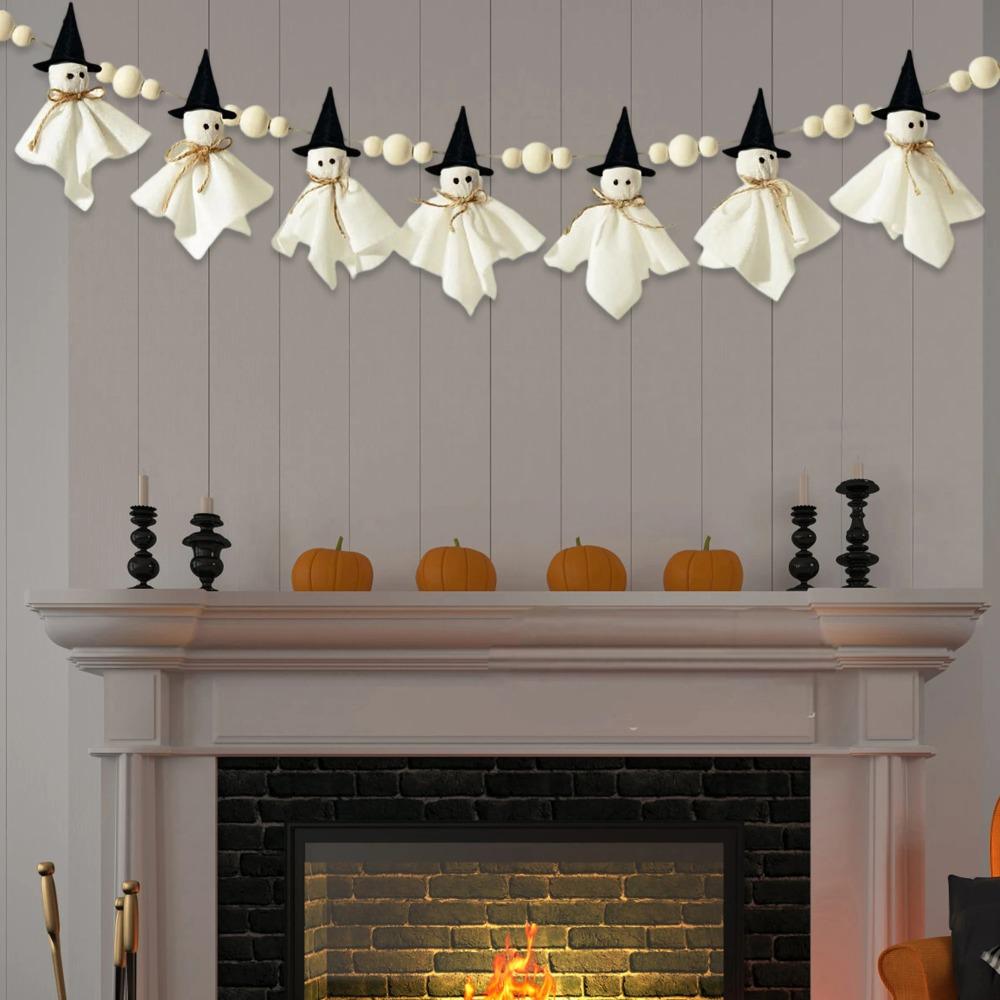 84 inch Hanging Ghost String Reusable Hallowee Hanging Decoration Halloween Spooky Pentant  Outdoor