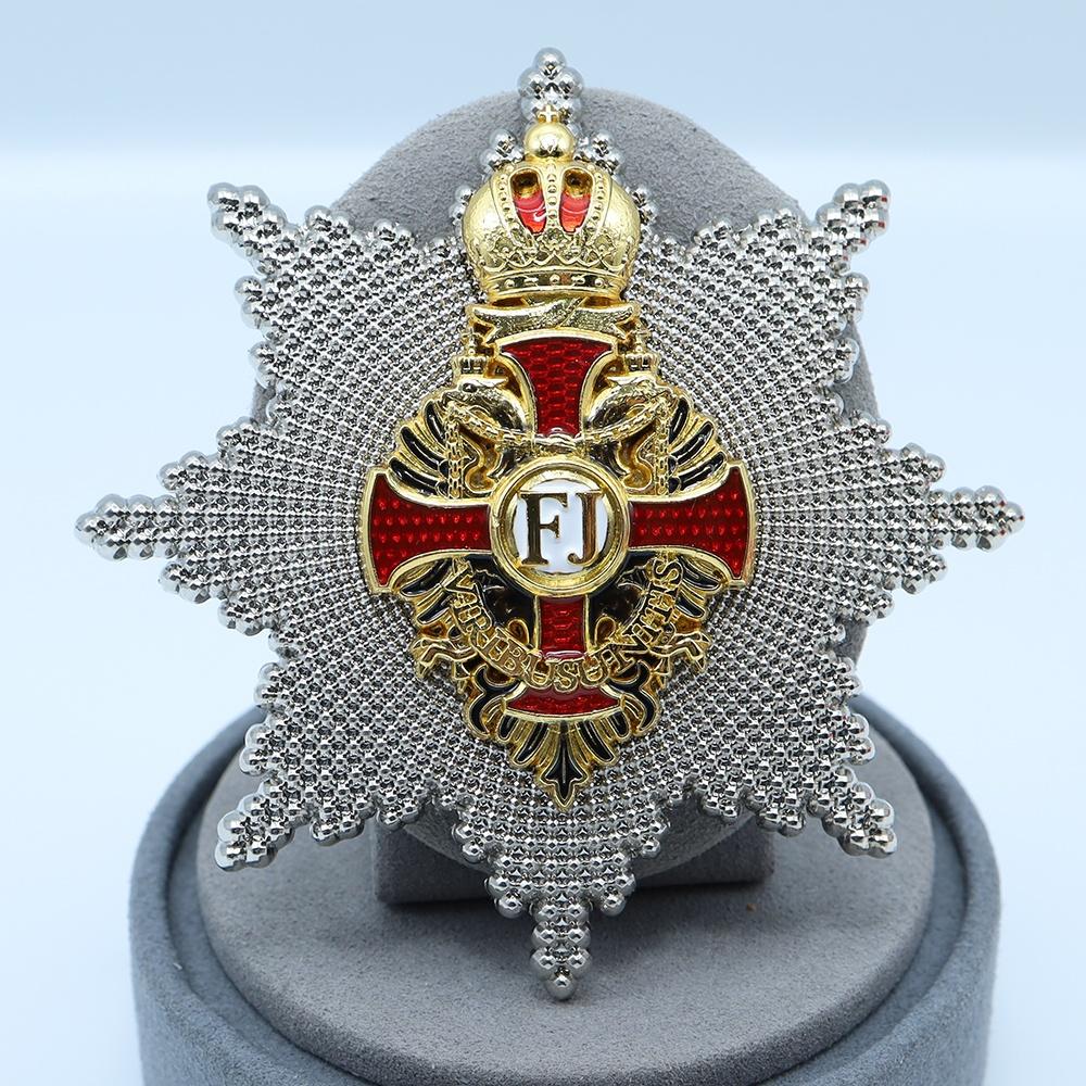 Exquisite Replica Austro Hungarian Breast Star Order of Franz Joseph WWI Imperial Austria Honor Medal Military Souvenir Gift