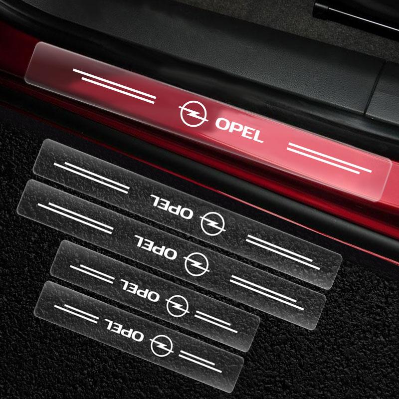 Autodrempelbeschermer Transparante Decoratieve Badge Sticker Voor Opel Astra j g Insignia Corsa d Vectra c Zafira a Auto Gadgets