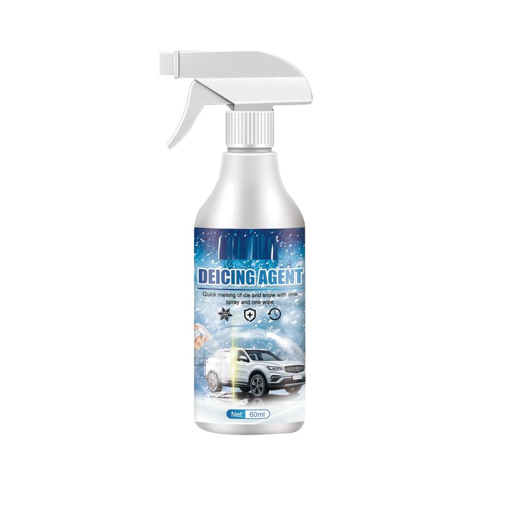 Accesorii pentru sticla auto Spray pentru dezghețare pentru parbriz Antigel de dezghețare Concentrație ridicată Topire rapidă a gheții și zăpezii 60ML