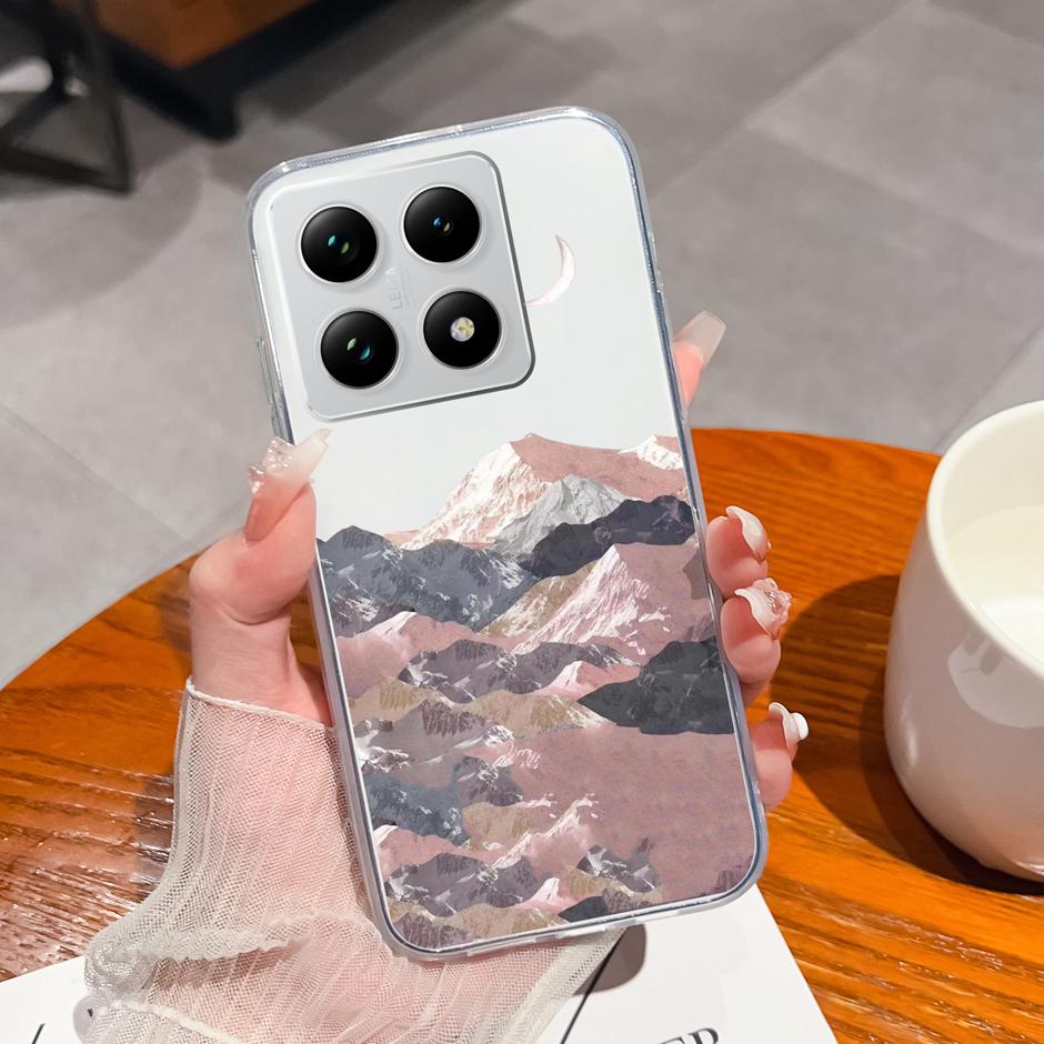 Case For Xiaomi 15T 15T Pro Adorable Astronaut Cat Anti-Fingerprint Fashion Transparent Housing For xiaomi15t 15tpro Protector