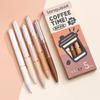 5pcs Coffee Time Gel Pens Set Milk Foam 0.5mm Ballpoint Black Color Gel Ink for Writing Office School A7668