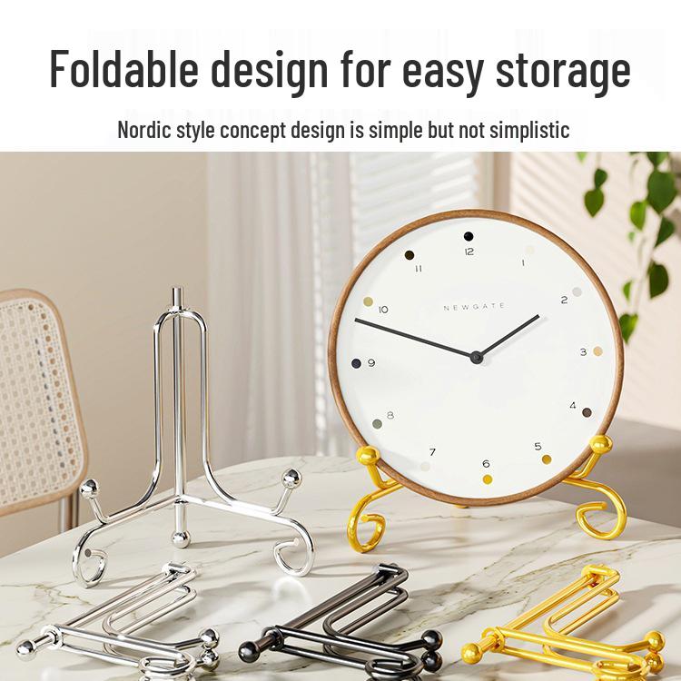 Runder Dekoteller & Bilderrahmenständer - Display für Teller, Uhren, Ornamente und Teekuchen