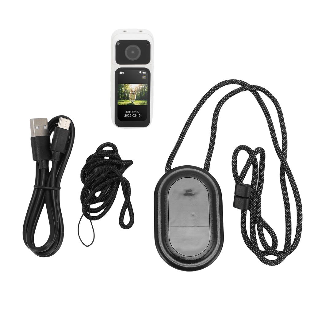 Portable Camcorder 2.7K Body Worn Camera Magnetic Hanging User Friendly Portable for Pet Walking for Beginners Professionals
