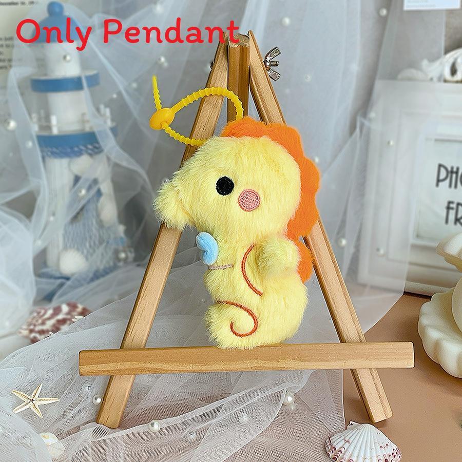 Ocean Series Plush Pendant Cartoon Animal Keychain For Kids Gift