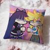 P-panty and Stockings Cushion Cover Premium Comfort Reversible Pillow Cove -Two In One Design for Any Room & Car Interior