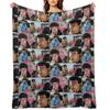 Blake Gray Collage Throw Blanket Luxury Thicken Fashion Sofas Cute Plaid Designers Blankets