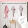 Clear Adhesive Holders Pack Of 8 For Hanging Towels Clothes And Decorations In Any Room