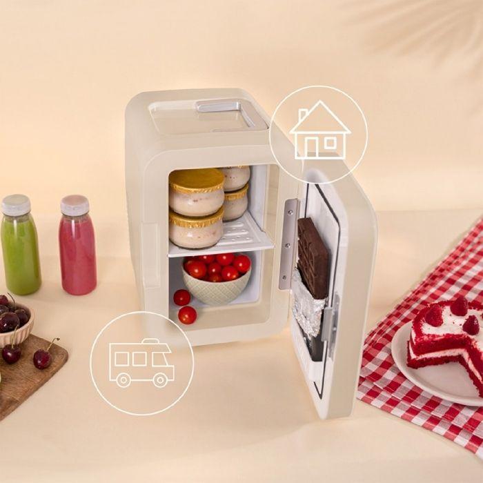 Mini-refrigerator - CECOTEC - MiniCooling 6L - Portable - 12V/220V - Bahamas Beige