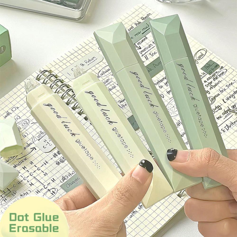 4PCS Gradient Color Dot Glue Tape Erasable Glue Tape Pen New Rolling Glue Tape  School Office