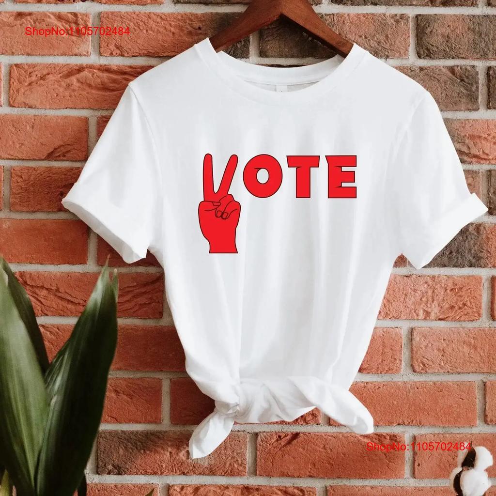 Vote T Shirt Election Get Out The Your Voice Matters Register to FeminisT Political DemocraT vintage Washed Breathable