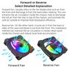 TEUCER Prism-2 1PCS/3PCS ARGB Case Fan, 120mm PWM 800-1600RPM 5V 3Pin RGB Gaming PC Cooling Fan