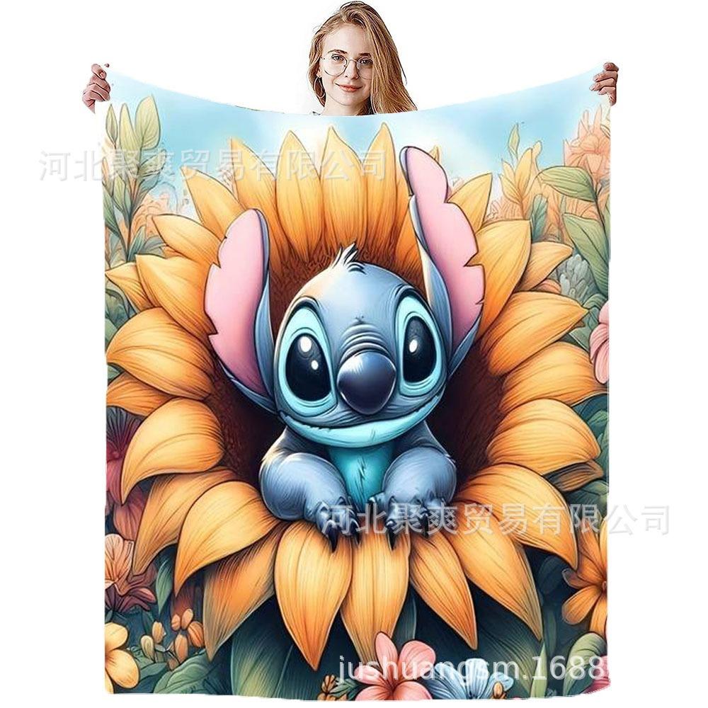 Stitch Flannel Blanket Star Baby Blanket Air Conditioning Blanket Nap Blanket Flannel Blanket Cross Border