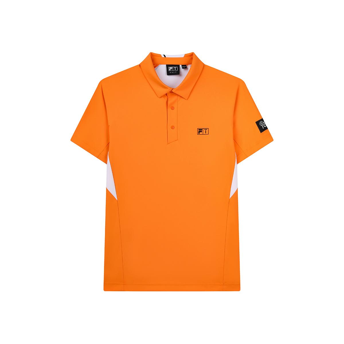 

New FILA Golf Series Polo Shirt Men s Neon Prosperity Orange A11M145108F-OR 170/92A/M