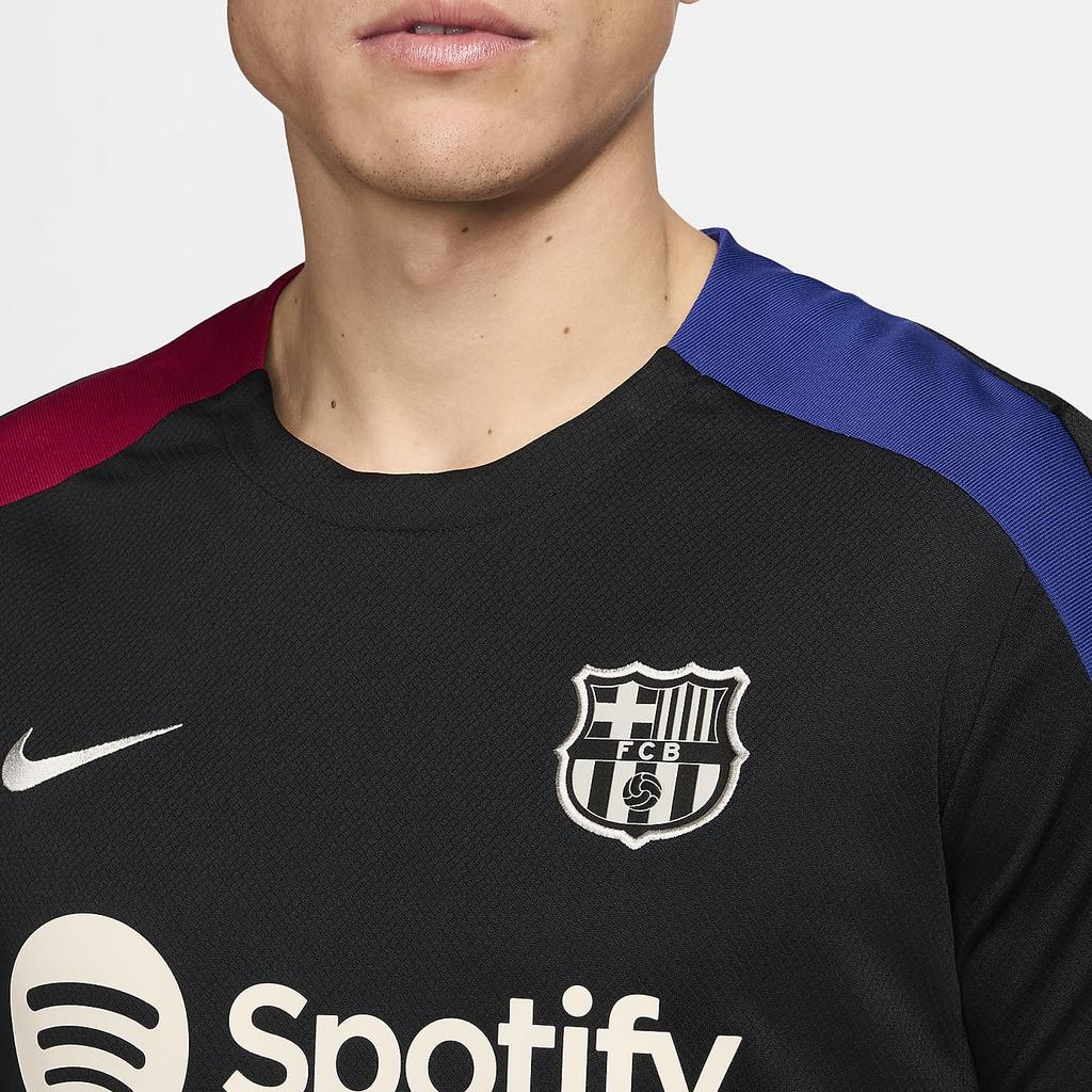 New Nike Fc Barcelona Strike Men's Nike Dri FIT Soccer Short Sleeve Knit Top FN9816-011