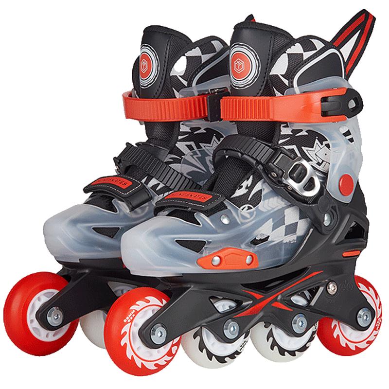 Jingdong Built Kids' 6-Size Adjustable Inline & Quad Skates
