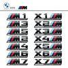 מדבקת תא מטען לרכב Thunder Edition M1 M2 M3 M4 M5 M6 M7 M8 X3M X4M X5M X6M - סמל מודגש פס COMPETITION שחור מבריק