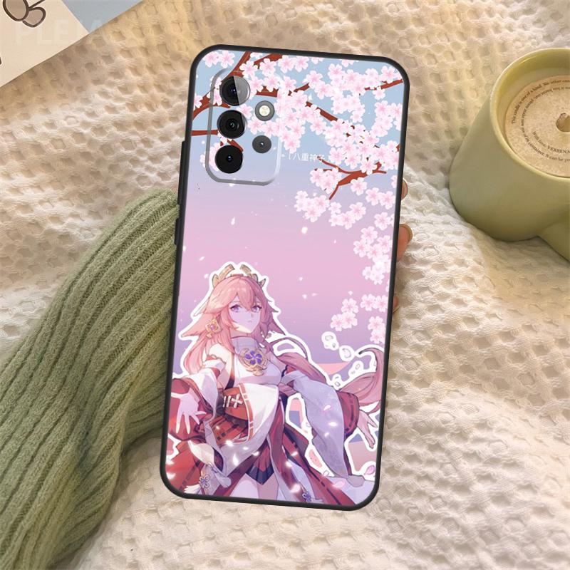 Custodia Genshin Impact Yae Miko Per Samsung Galaxy A06 A26 A16 A56 A36 A05 A22 A32 A52 A54 A34 A14 A55 A15 A53 A33 A35