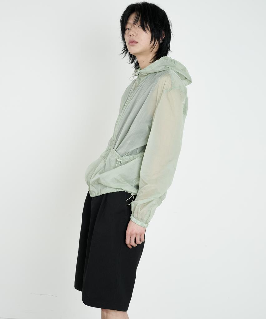 Dustywhite Fog Green City Track Hooded Jumper