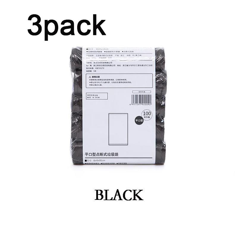 

5 рулонів/упаковка Мішок для сміття Мішок для сміття Різнокольоровий поліетиленовий пакет Одноразові кухонні пакети для сміття 3pack