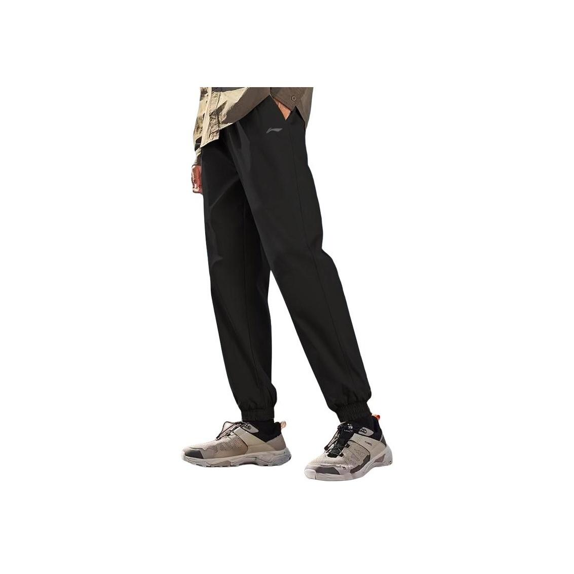 

Li-Ning Quick-Drying Breathable Durable Casual Pants Men bottoms Classic-Black APLU799-2