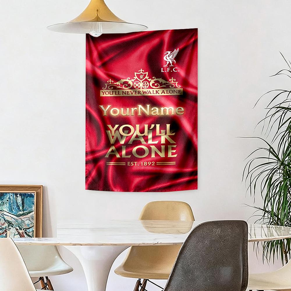 Liverpool Custom Your Name Wall Decor Tapestry Art For Pet Memorial Birthdaywedding Party Backdrop Family Gift