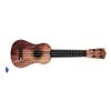 Ukulele Toy Plastic Playable 4 Strings Educational Children Ukulele for Boys Girls Birthday Gifts Dark Color