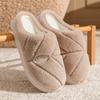 Home indoor cotton slippers autumn and winter thick bottom warm non-slip cotton mop soft bottom stepping on shit feeling couple fluff mop