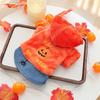 Autumn Winter Halloween Pet Costumes Cute Pumpkin Dress for Dogs Cats Casual Apparel Warm Funny Holiday Party Outfit