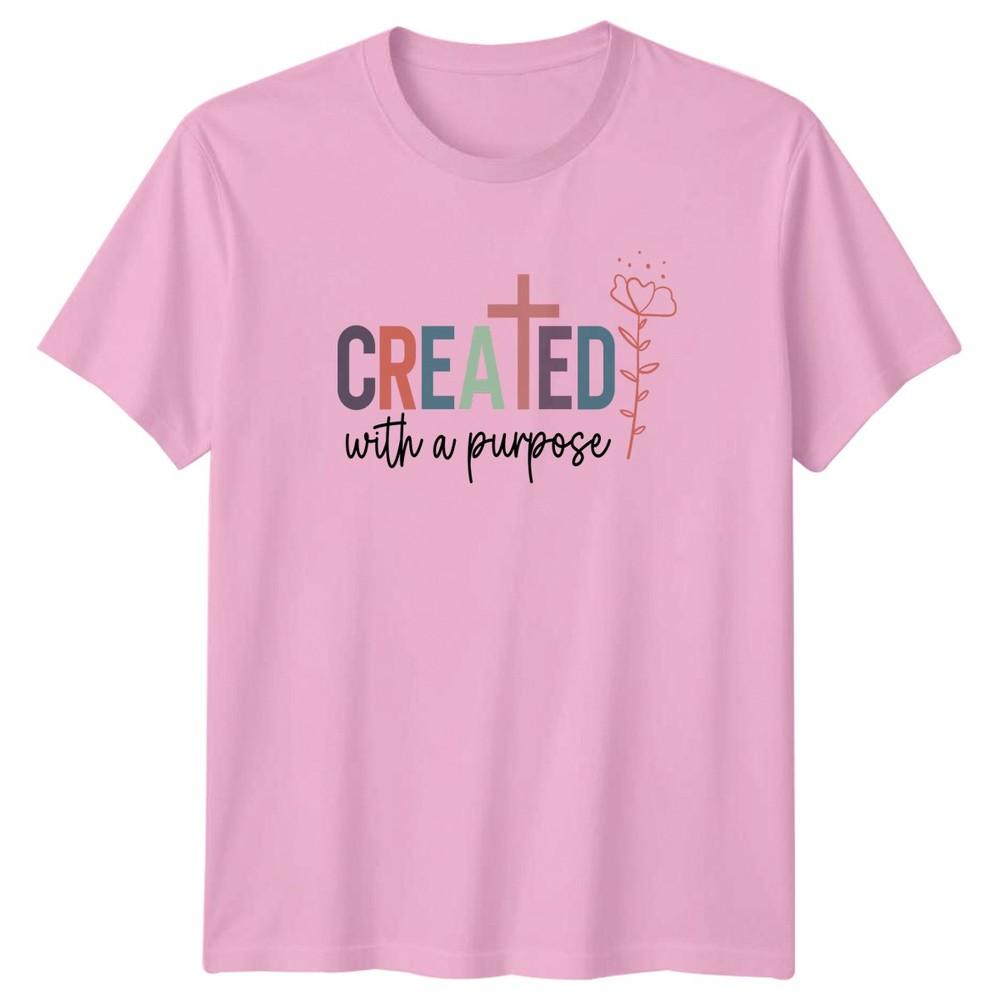 Created With A Purpose Unisexs TShirt Christian Inspirational Faith