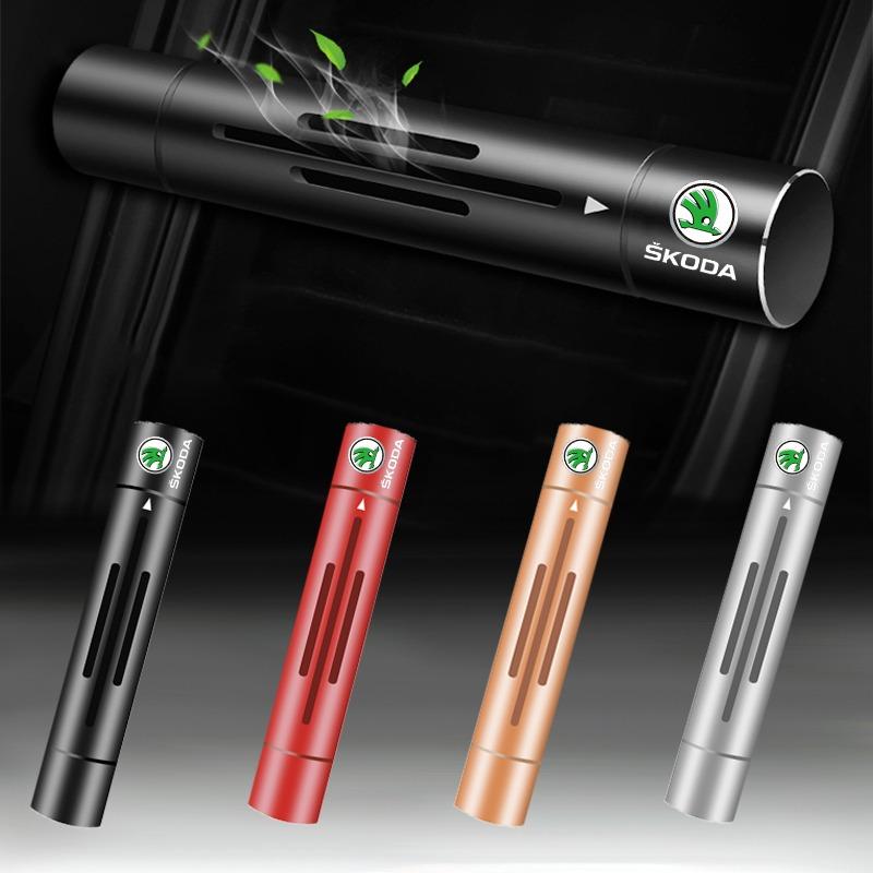 Auto Interior Car Air Freshener Outlet Air Vent Perfume Diffuser For Skoda Octavia Superb Rapid Kodiaq Karoq Fabia Kamiq Roomster Citigo