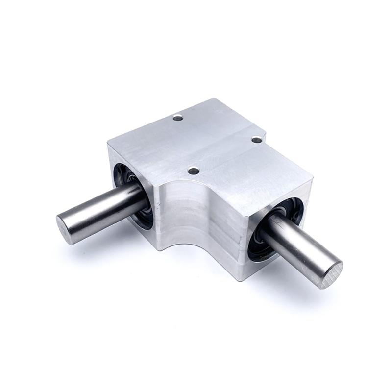 AAAN-Gearbox-90 Degree Steering Gearbox-1.5M 19T Spiral Bevel Reversing Corner Device 1 To 1 15Mm Output Shaft Gear Set Commutat