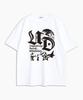 UNDEROFF Oversized Crew Neck Astro Short Sleeve T-Shirt Black