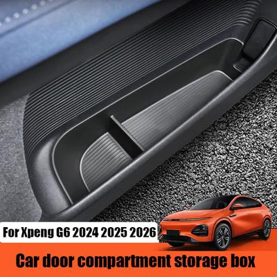 For Xpeng G6 Xiaopeng G6 2023 2024 2025 2026 Car Front and Rear Door Slot Storage Box TPE Material Interior Storage Box