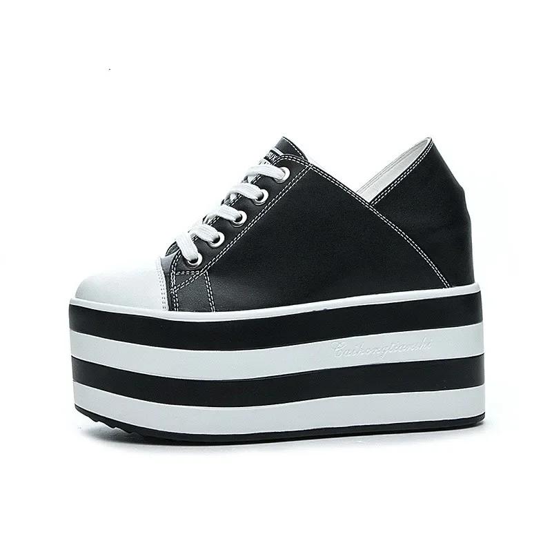 Fashion High Quality 12cm Platform Wedge Sneakers Shoes Slippers for Women Shoes Spring Autumn Breathable Summer Shoes Mules Breathable
