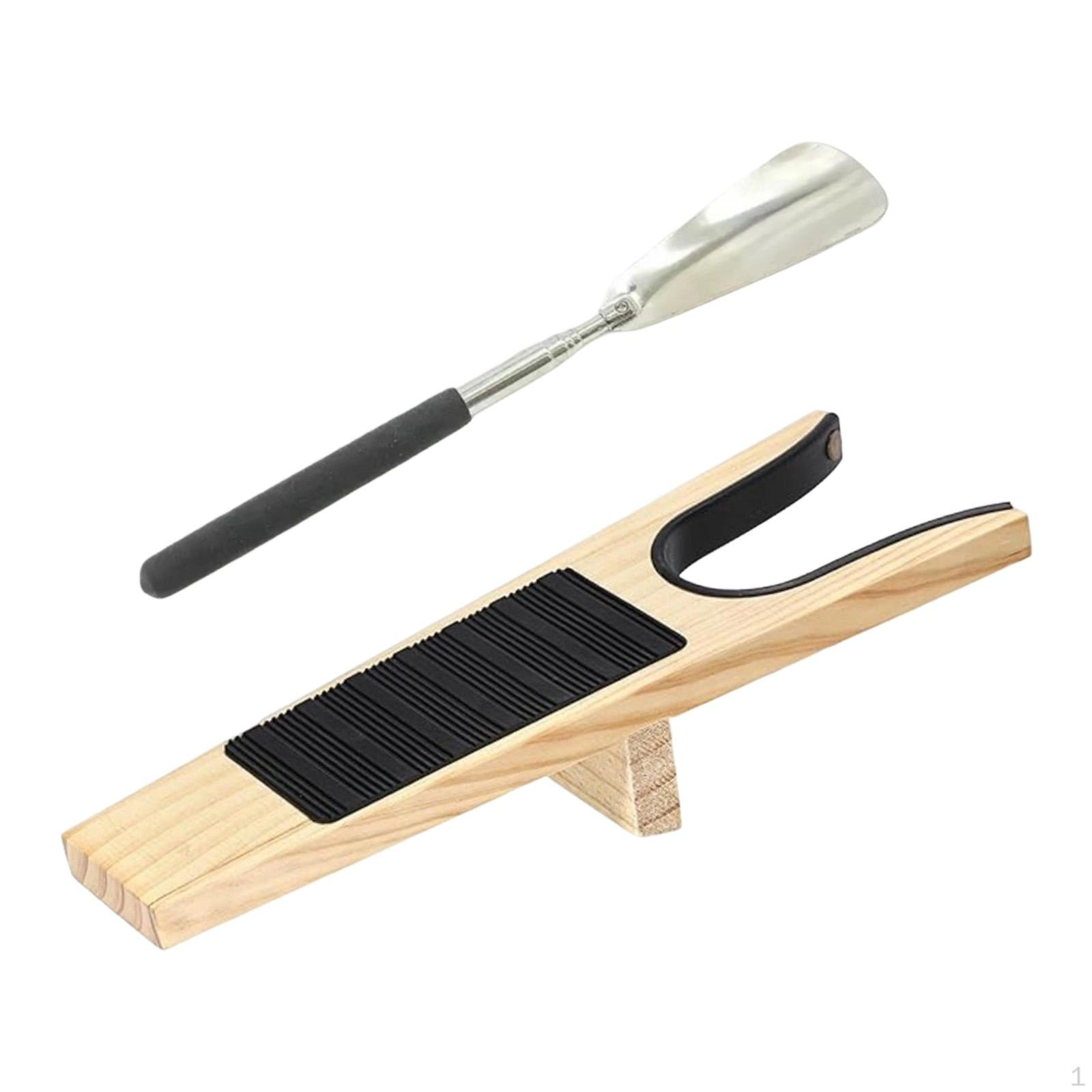 

Wood Boot Remover Telescopic Shoe Horn Boots Jack Puller for Elderly Outdoor