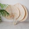 Lightweight Bamboo Fan Hand Weaving Summer Cooling Fan Guest Favors Palm Leaf Fan  Summer Accessory
