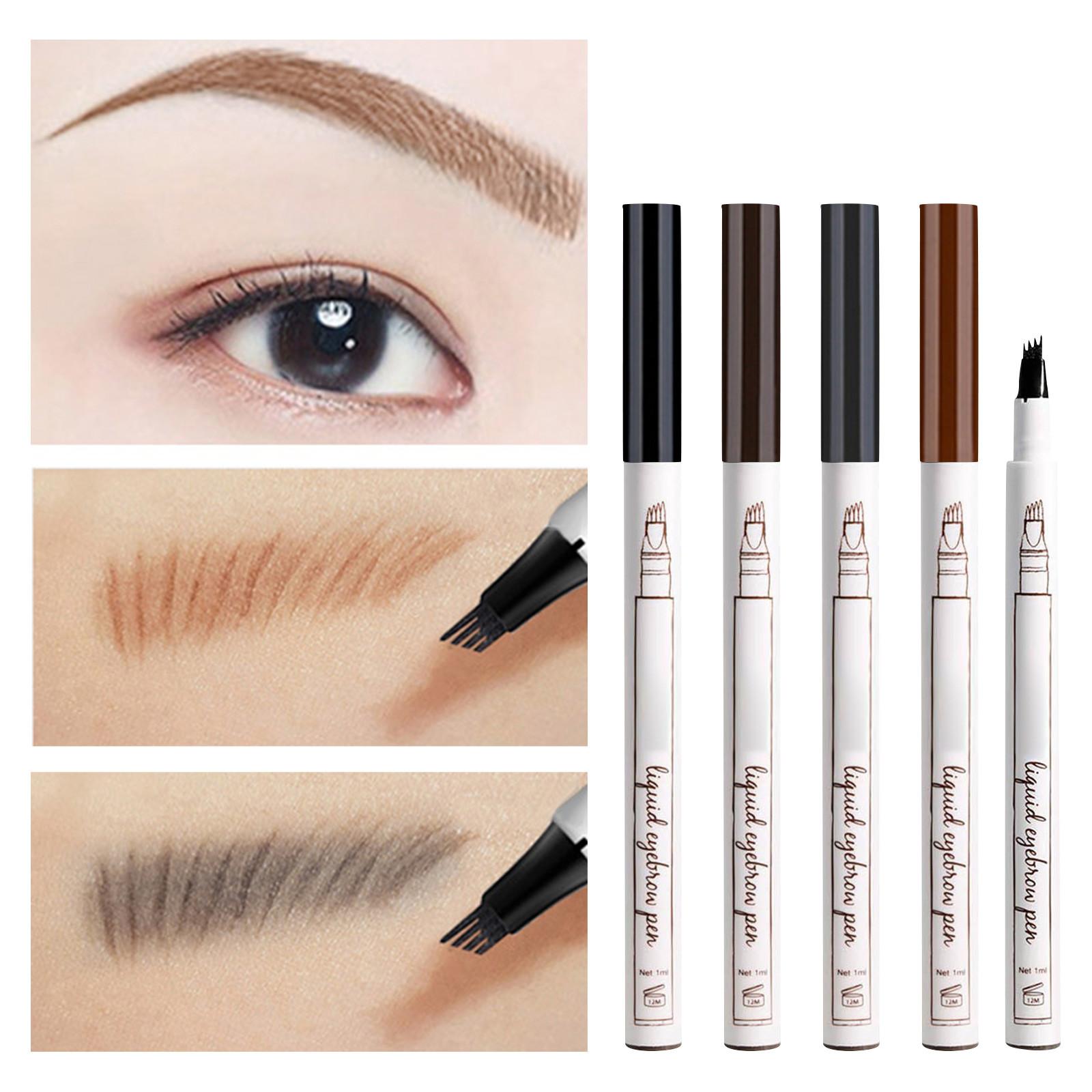 

1 мл не смывает макияж, четырехсторонний ультратонкий карандаш для бровей One Size