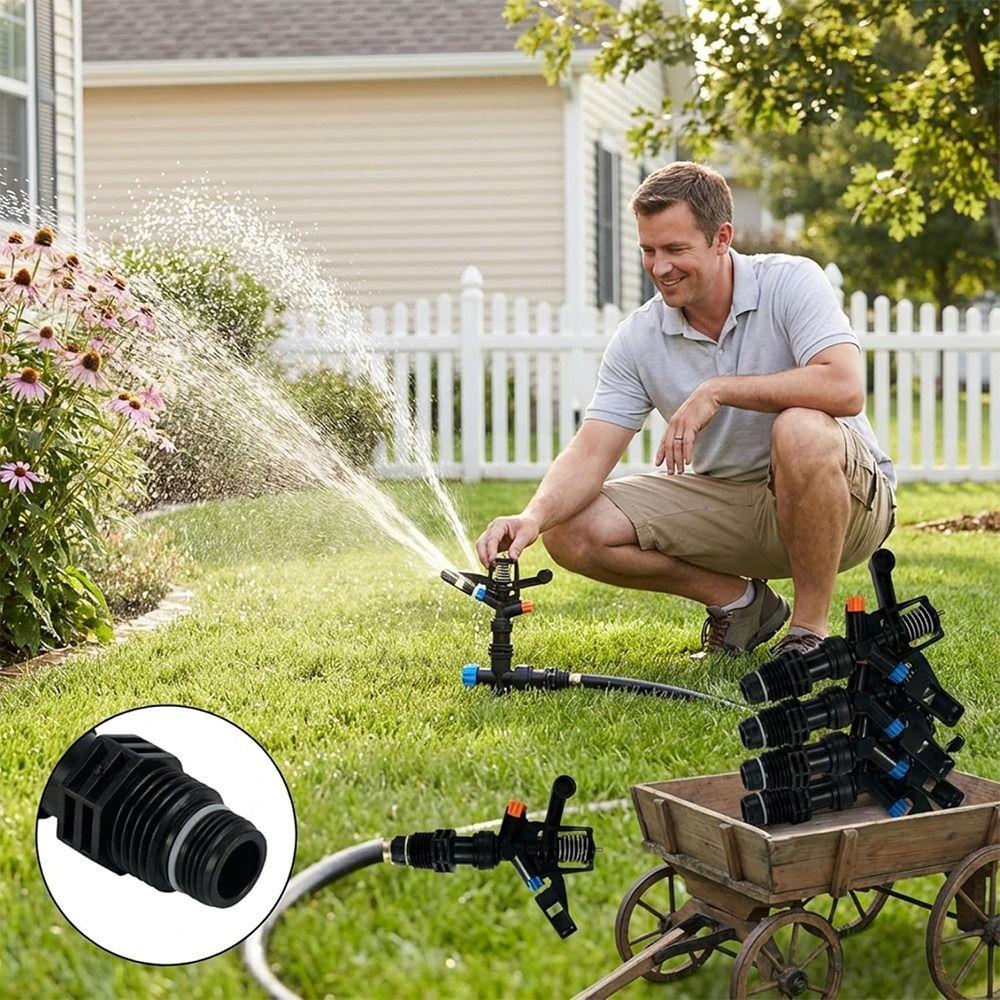360 Degree Rotating Rocker Sprinkler Adjustable Sprayer Nozzle Impact Sprinkler Greenhouse