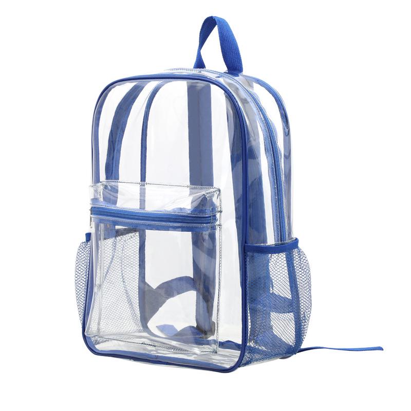 Waterproof Transparent PVC Large-Capacity Student School Backpack