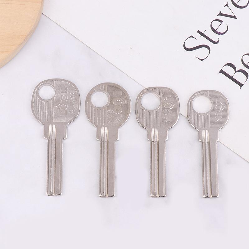 10Pcs Silver Color Metal Key Embryo Square Key Blank Fingerprint Lock Password Lock Electric Door Lock Blank
